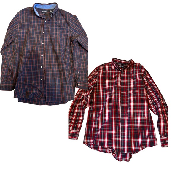 Chaps Other - Chaps BUNDLE 2 for $10! Men’s long sleeve dress shirts Both Size Large